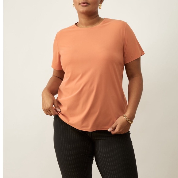 ADAY Made It T-Shirt in Papaya Orange Sz S - Picture 1 of 13